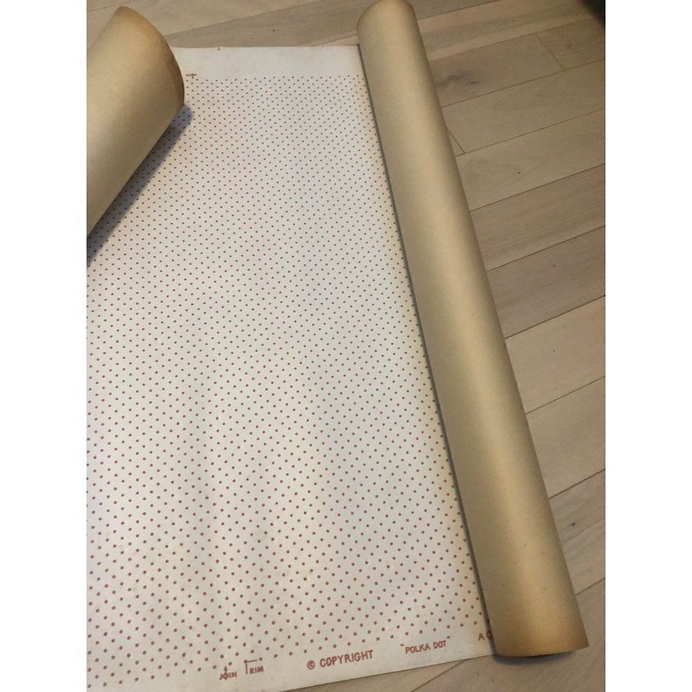 Vintage Cowtan & Tout Handprint Wallpaper Polka Dot